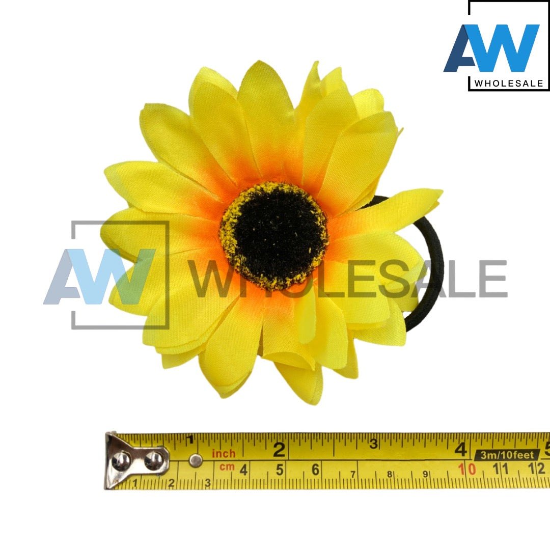 HPN-1658 (10 pcs) Sunflower Elastic Hair Ties