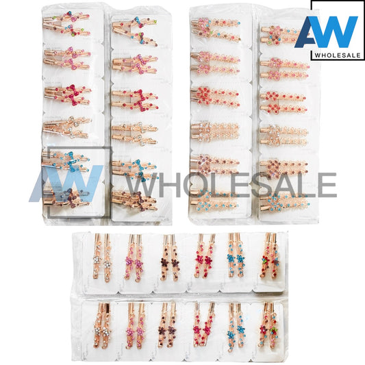 HPN-1743 (12 cards) 2 in 1 Metal Hair Clip Set