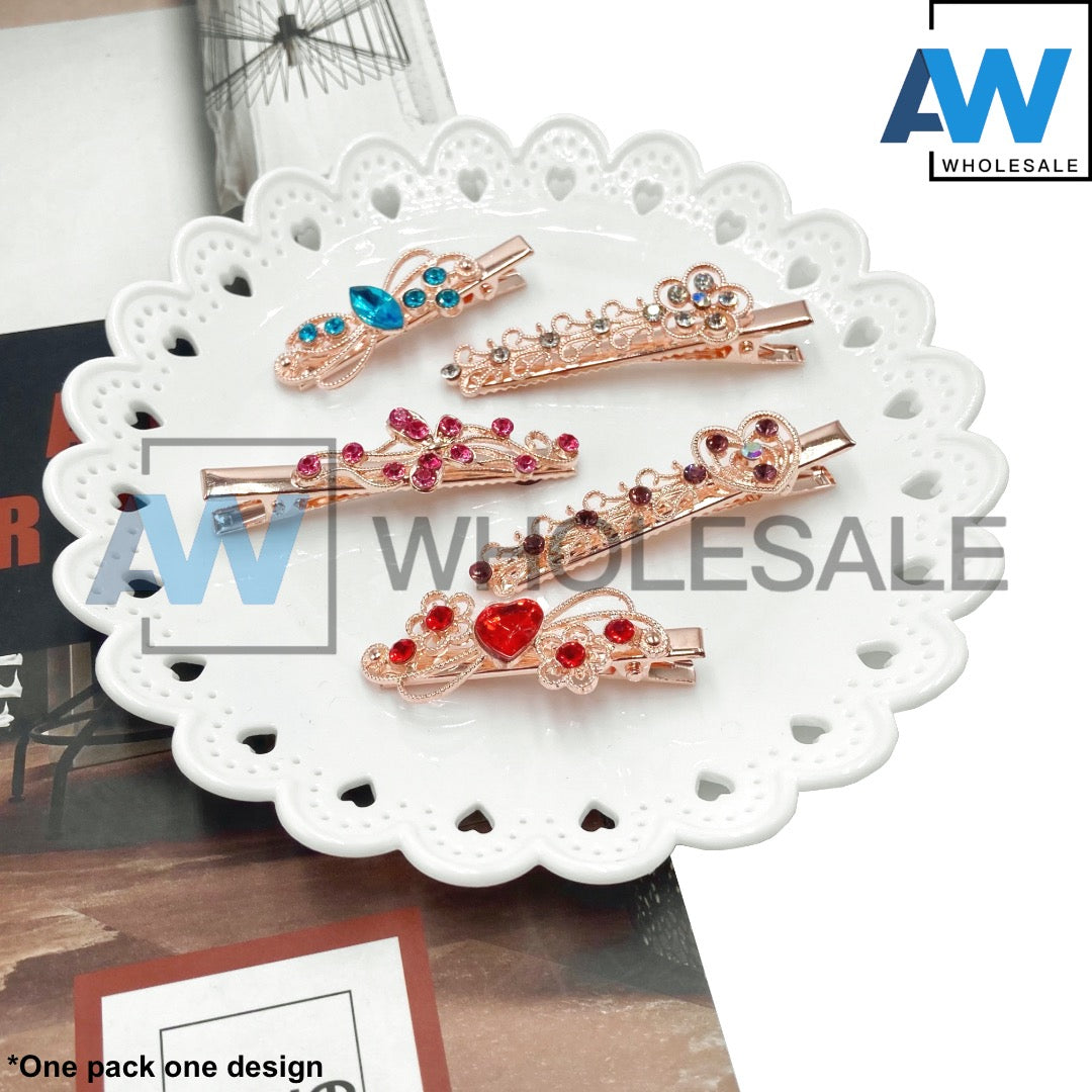 HPN-1743 (12 cards) 2 in 1 Metal Hair Clip Set