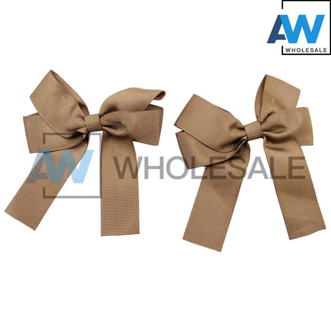 HPN-1983 (10 pcs) Satin Ribbon Hair Clips