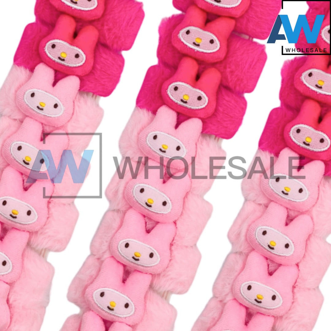 HPN-1992 (10 pcs) Character Faux Fur Hair Clips