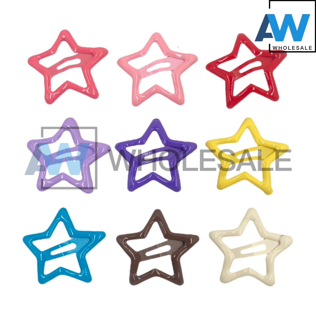 HPN-2327 (1 card) 3 cm Star Hair Clip