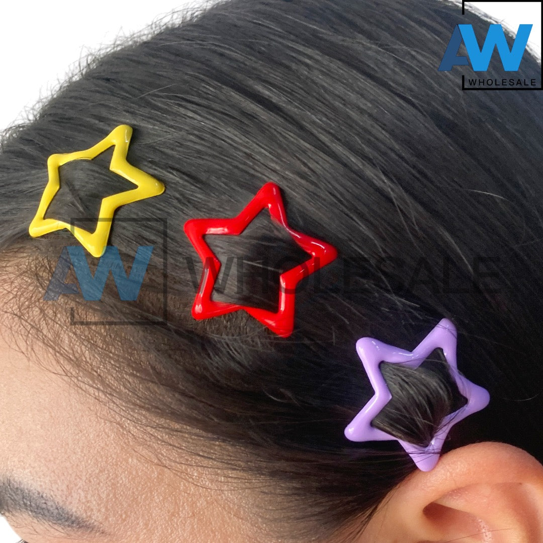 HPN-2327 (1 card) 3 cm Star Hair Clip