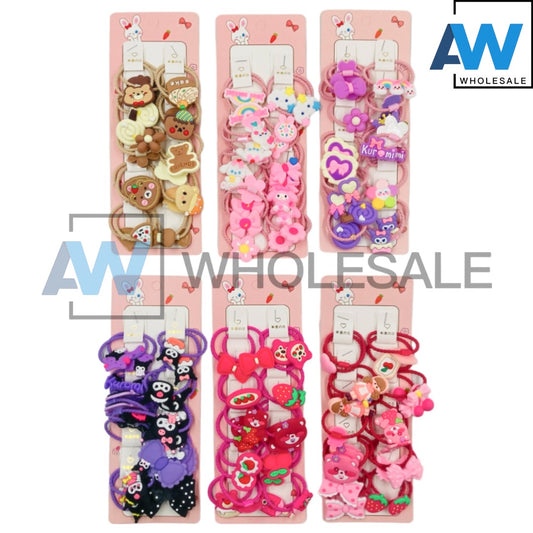 HPN-2027 (1 card) Character 12 in 1 Hair Clip Set