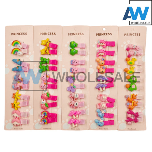 HPN-2045 (10 pcs) Character Hair Clips