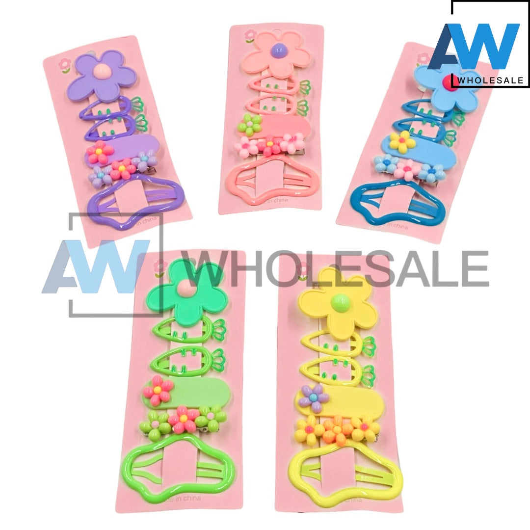 HPN-2067 (12 cards) 6 in 1 Snap Hair Clips