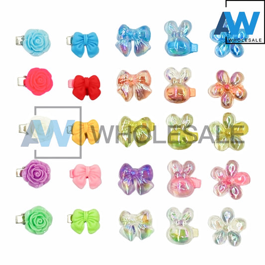 HPN-2077 (12 pouches) Mini Character Hair Clips