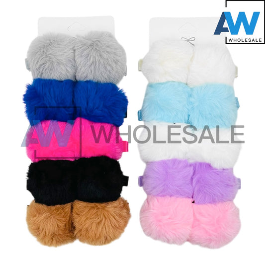 HPN-2131 (10 pcs) Pom Pom Hair Clips