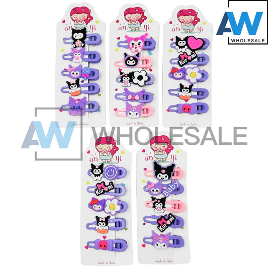 HPN-2144 (1 card) K Character Hair Clip Set