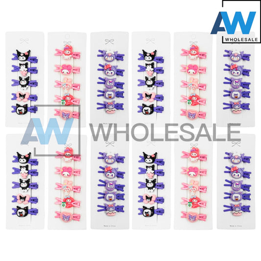 HPN-2176 (12 cards) K Character Hair Clip Set