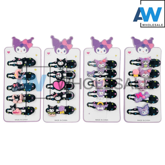 HPN-2194 (1 card) K Character Hair Clip Set