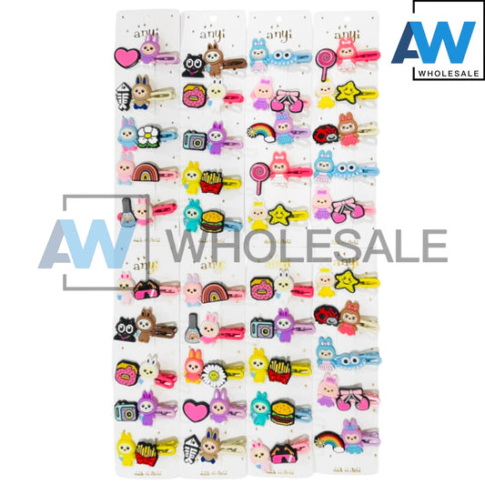 HPN-2222 (1 card) Labubu Hair Clip Sets