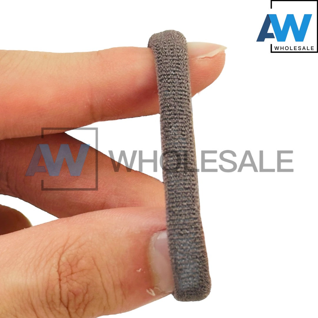 HPN-2275 (12 cards) 6 in 1 Plain Elastic Hair Ties