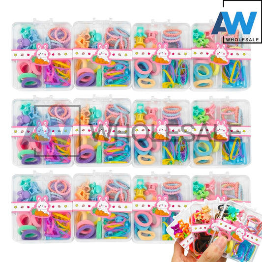 HPN-2280 (12 cases) Hair Tie & Hair Clip Set