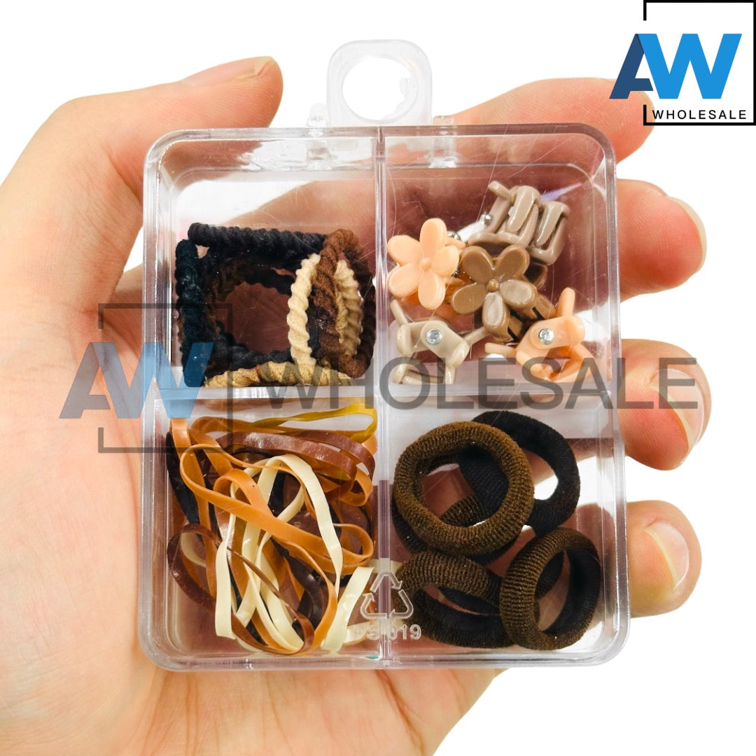 HPN-2280 (12 cases) Hair Tie & Hair Clip Set