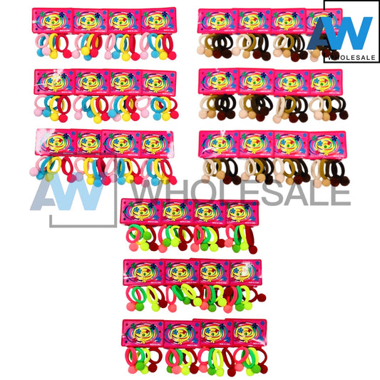 HPN-2289 (12 cards) 4 in 1 Fabric Hair Tie Set