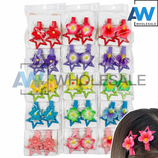 HPN-2290 (10 pcs) Flower Star Hair Clip
