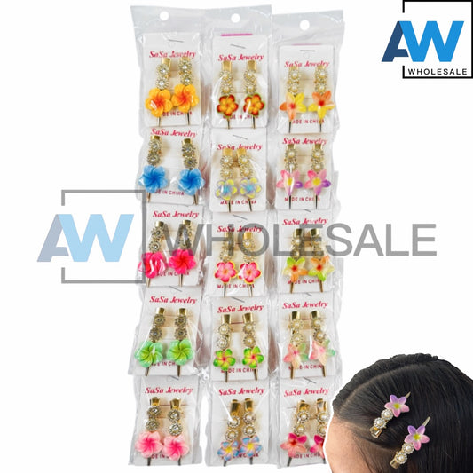 HPN-2293 (10 pcs) Flower Hair Clip