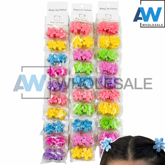 HPN-2294 (20 pcs) 3 cm Flower Hair Clip