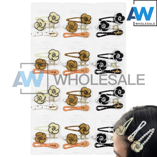 HPN-2301 (12 cards) 3 in 1 Hair Clip Set