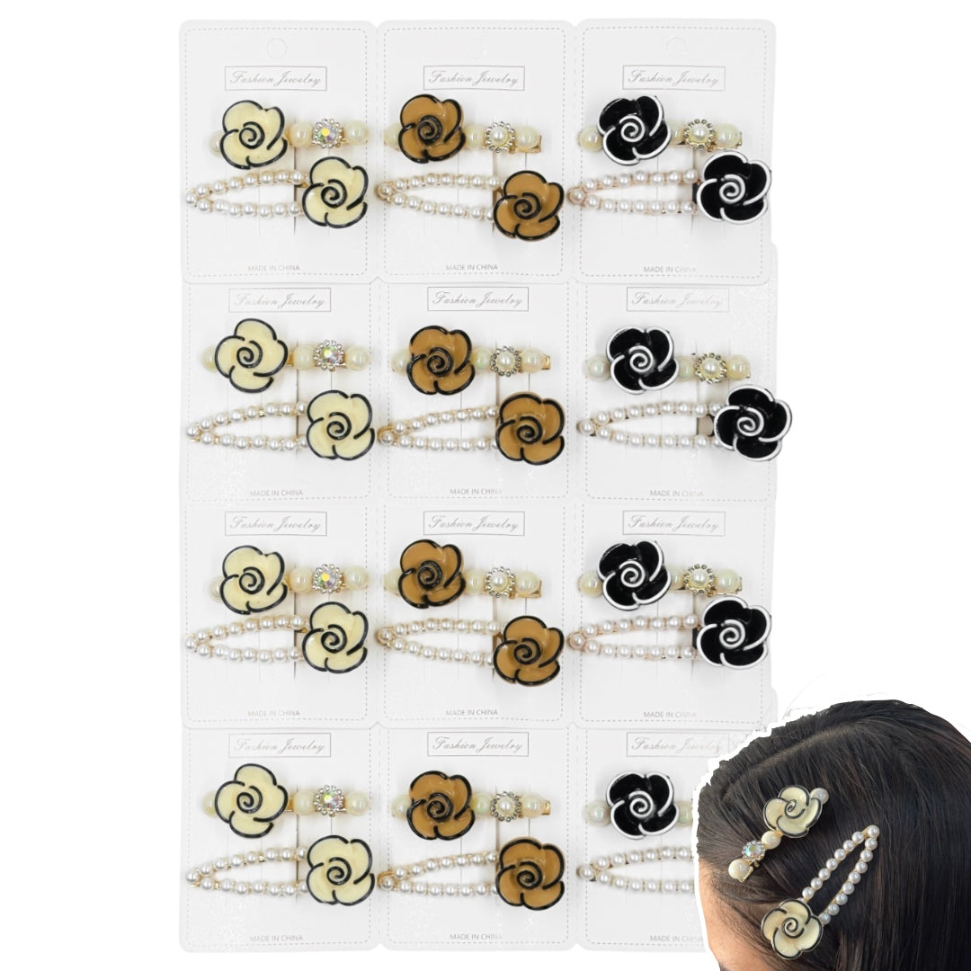 HPN-2302 (12 cards) 3 in 1 Hair Clip Set