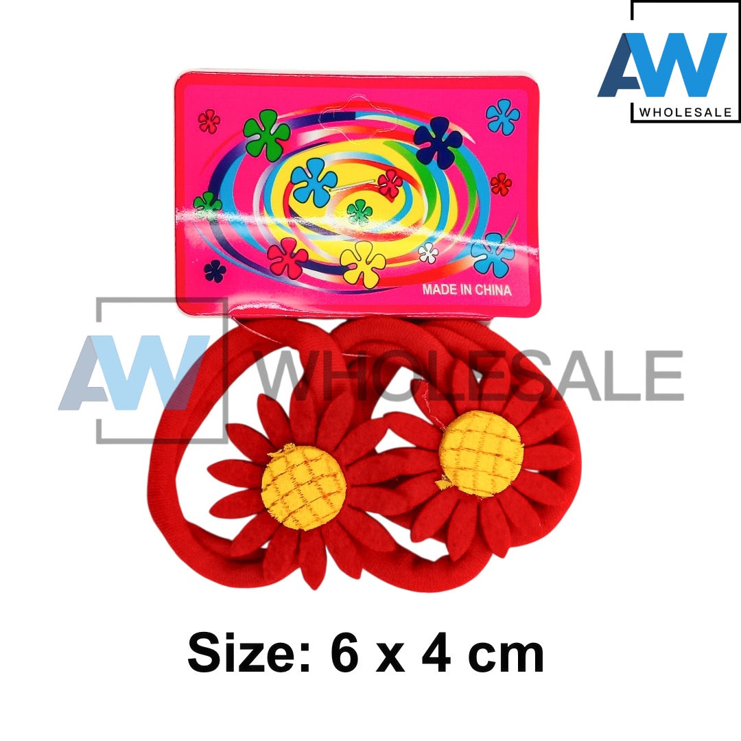 HPN-2311 (12 cards) 3 in 1 Sunflower Hair Tie Set