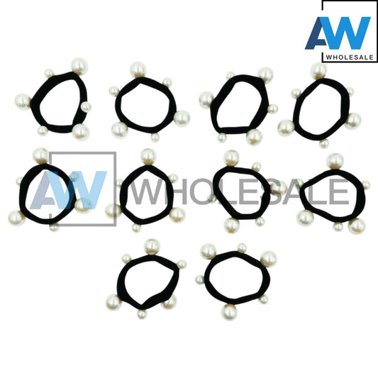 HPN-2317 (10 pcs) Two Size Pearl Hari Ties