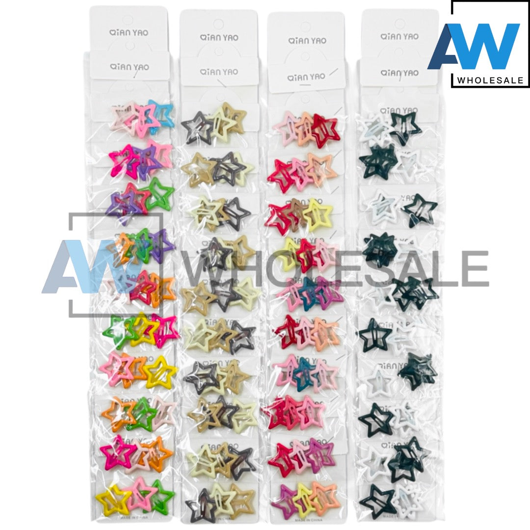 HPN-2327 (1 card) 3 cm Star Hair Clip