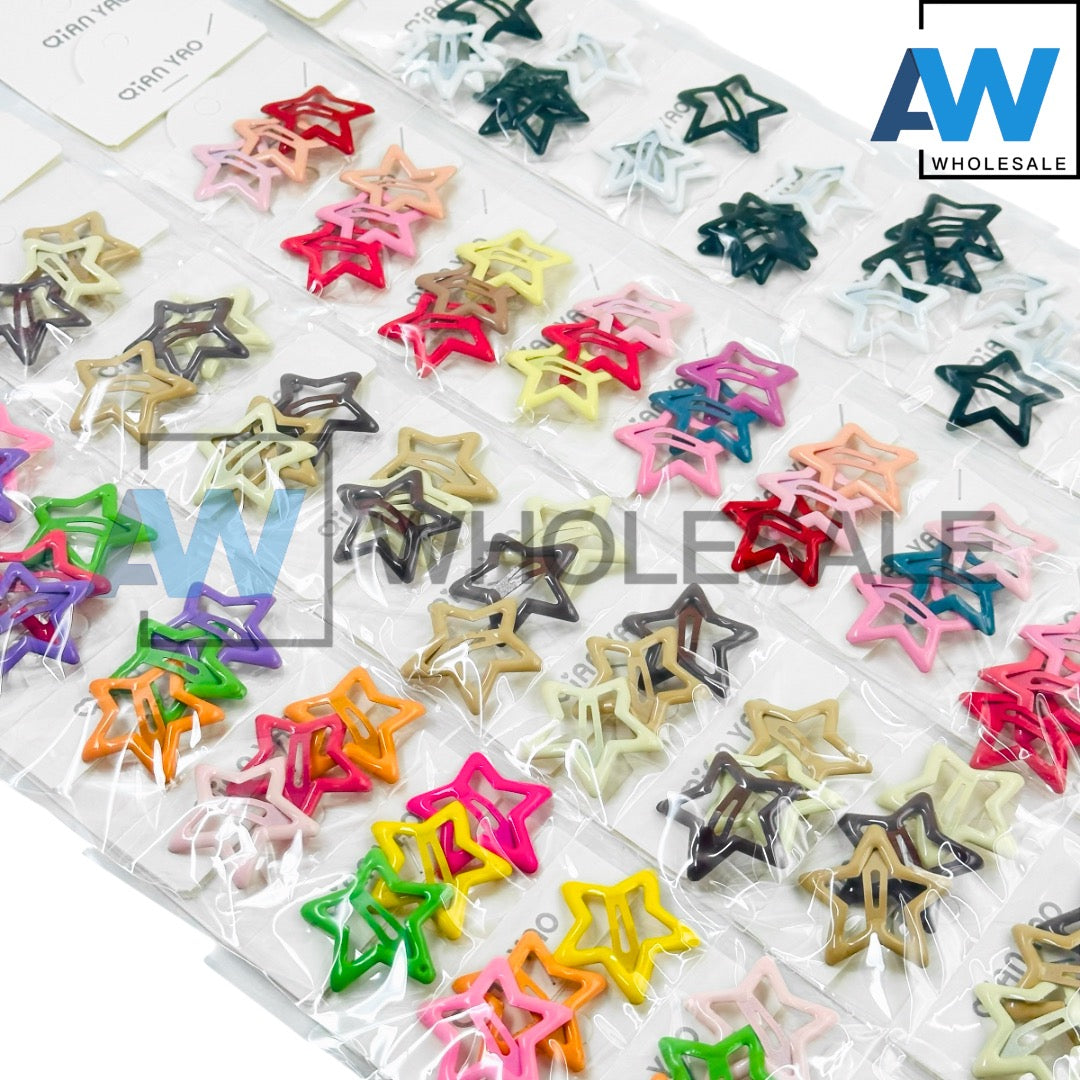 HPN-2327 (1 card) 3 cm Star Hair Clip