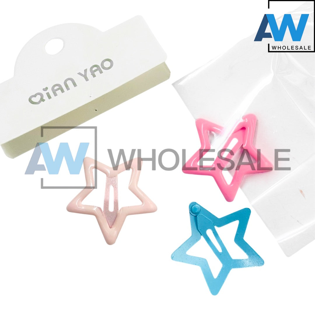 HPN-2327 (1 card) 3 cm Star Hair Clip
