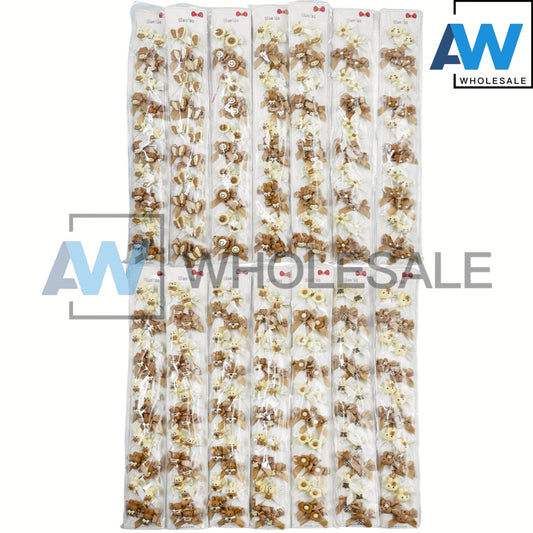 HPN-2340 (20 pcs) Character Ribbon Hair Clips