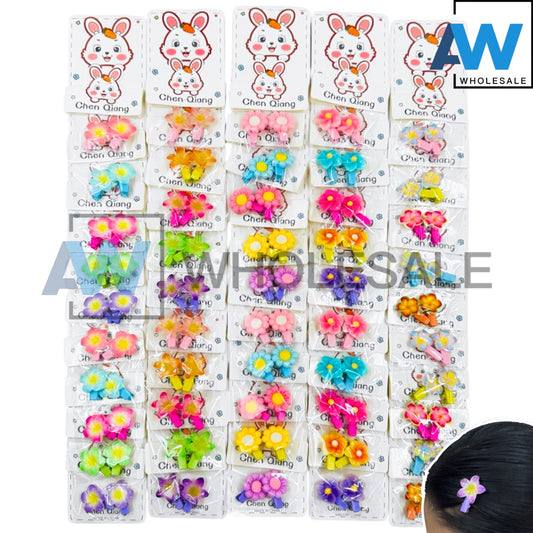 HPN-2370 (20 pcs) Flower Hair Clips