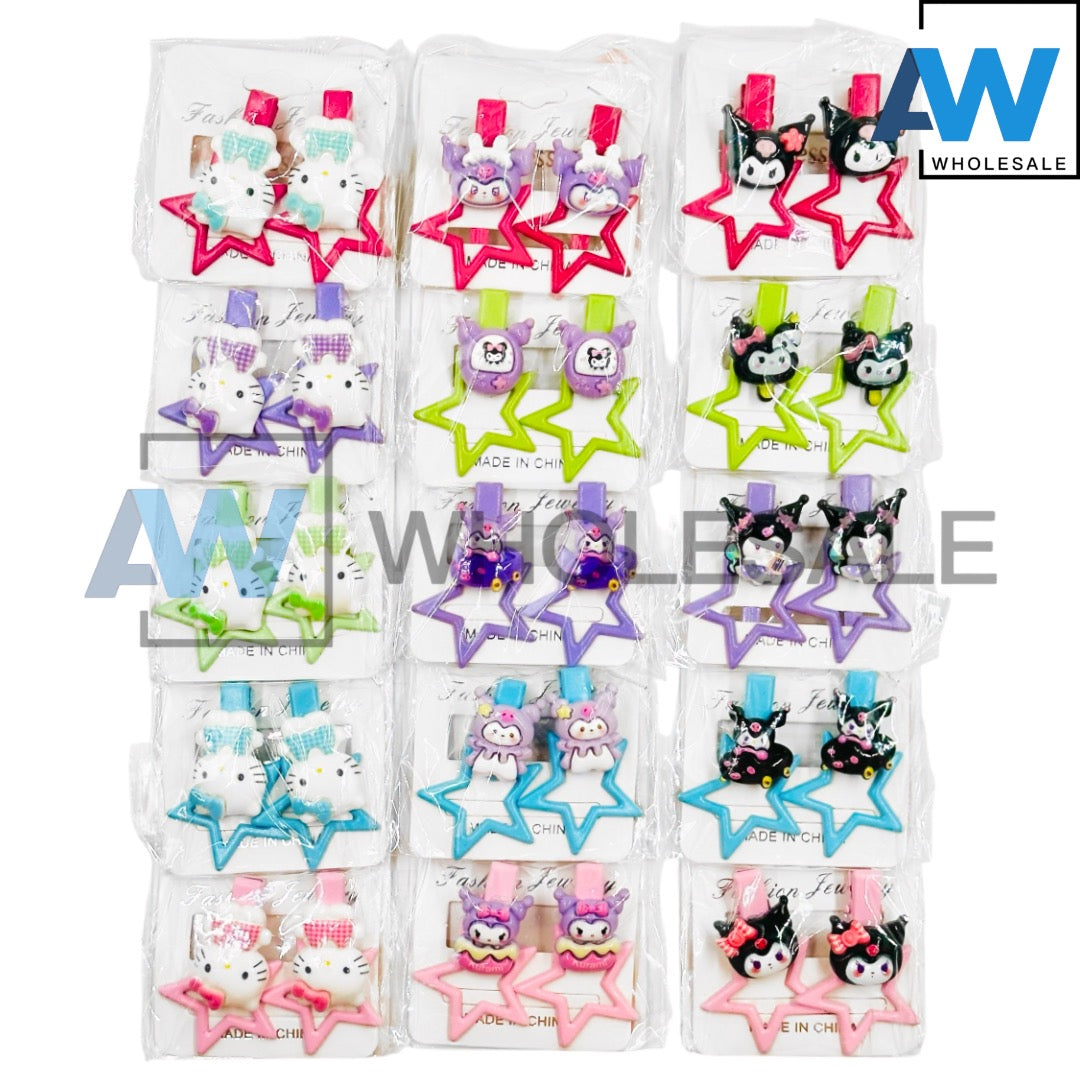 HPN-2409 (10 pcs) Character Star Hair Clip