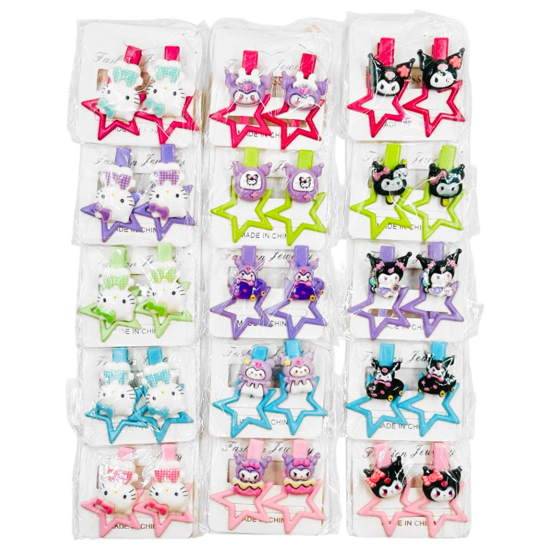 HPN-2409 (10 pcs) Character Star Hair Clip