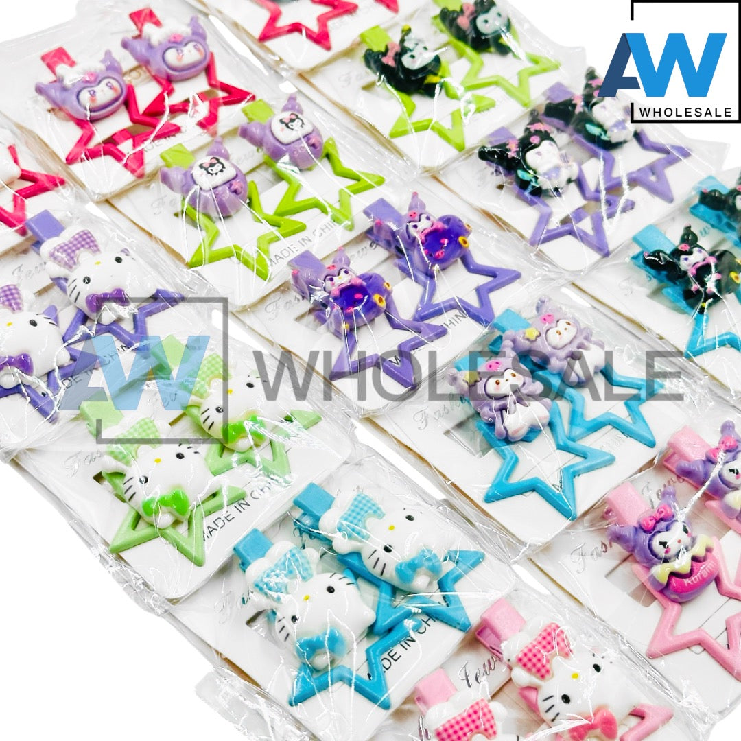 HPN-2409 (10 pcs) Character Star Hair Clip
