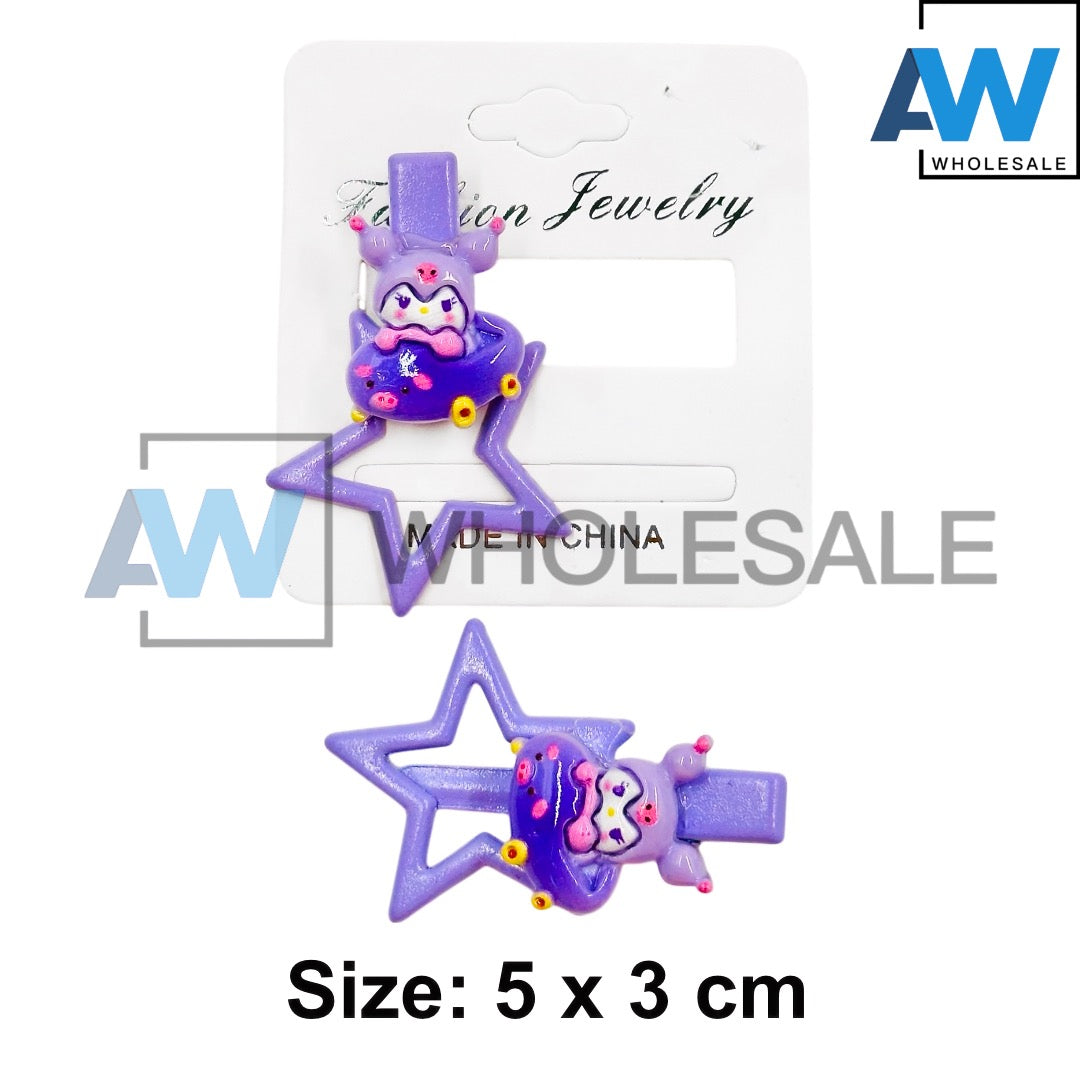HPN-2409 (10 pcs) Character Star Hair Clip