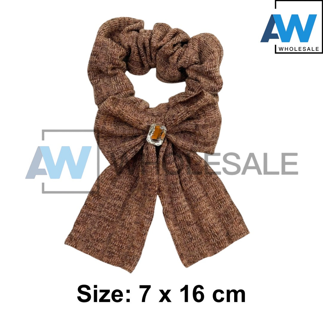 HPN-2422 (10 pcs) Fabric Ribbon Hair Ties