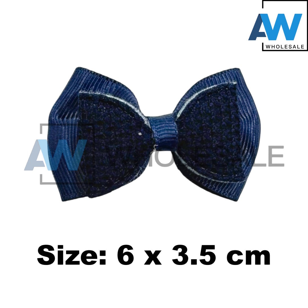 HPN-2428 (10 pcs) Double Layer Ribbon Hair Clips