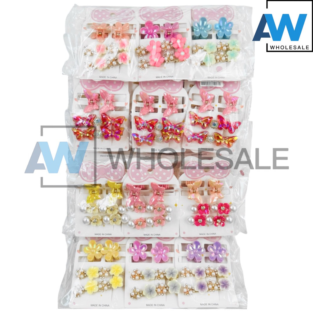 HPN-2443 (12 cards) 4 in 1 Hair Clip Set
