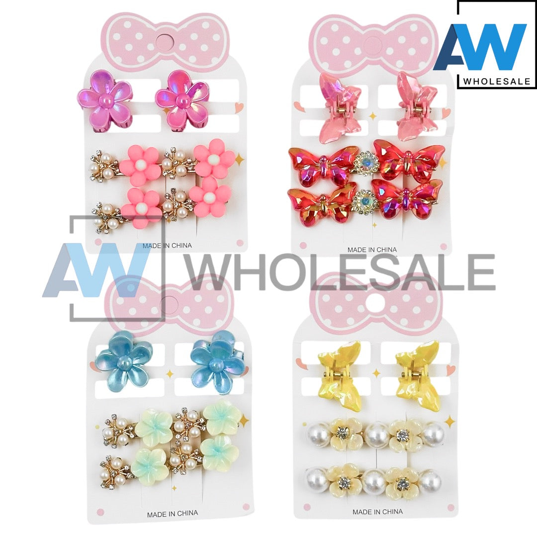 HPN-2443 (12 cards) 4 in 1 Hair Clip Set