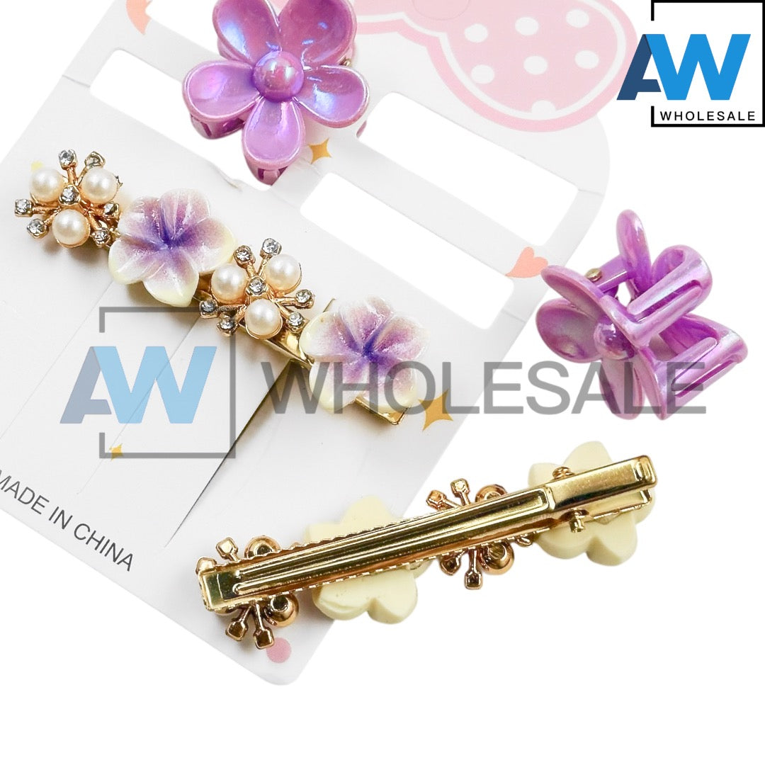 HPN-2443 (12 cards) 4 in 1 Hair Clip Set