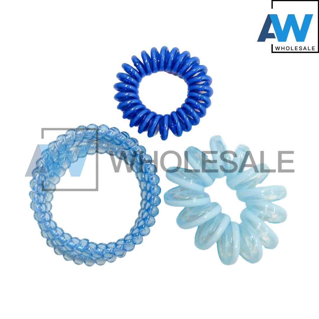 HPN-2472 (12 cards) Assorted Telephone Wire Hair Ties