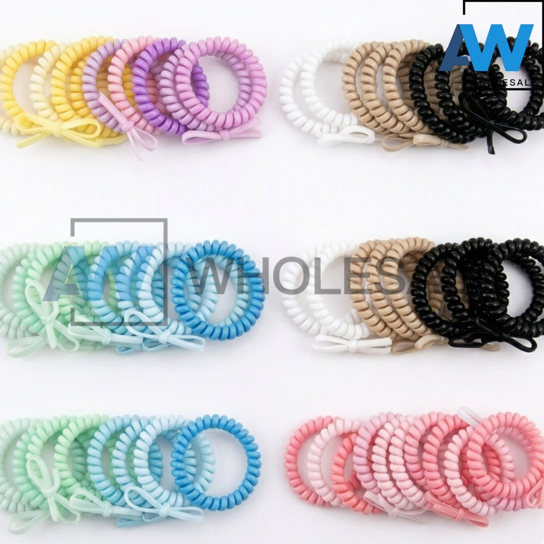 HPN-2476 (12 sets) 3 in 1 Ribbon Hair Tie Set