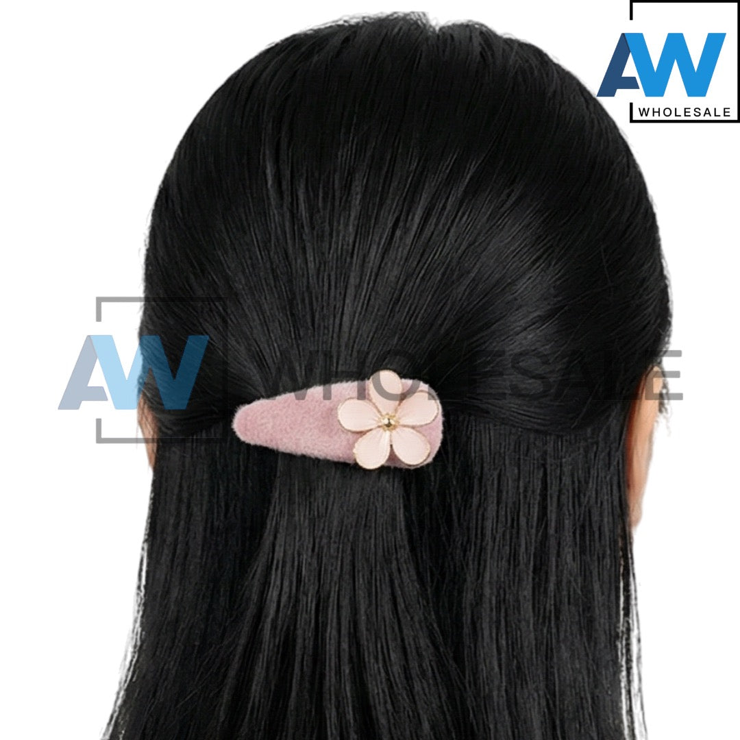 HPN-2493 (10 pcs) Cute Ornament Faux Fur Hair Clip