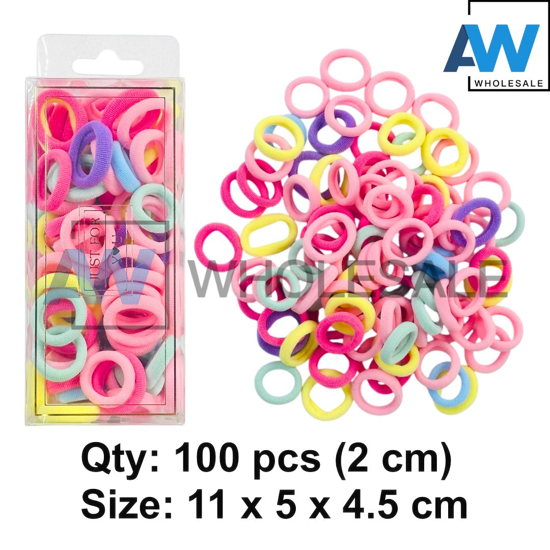 HPN-2500 (12 cases) 100 in 1 Fabric Hair Tie Set