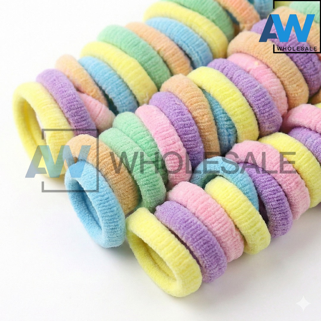 HPN-2502 (12 sets) 4 in 1 Wrinkle Fabric Hair Tie Set