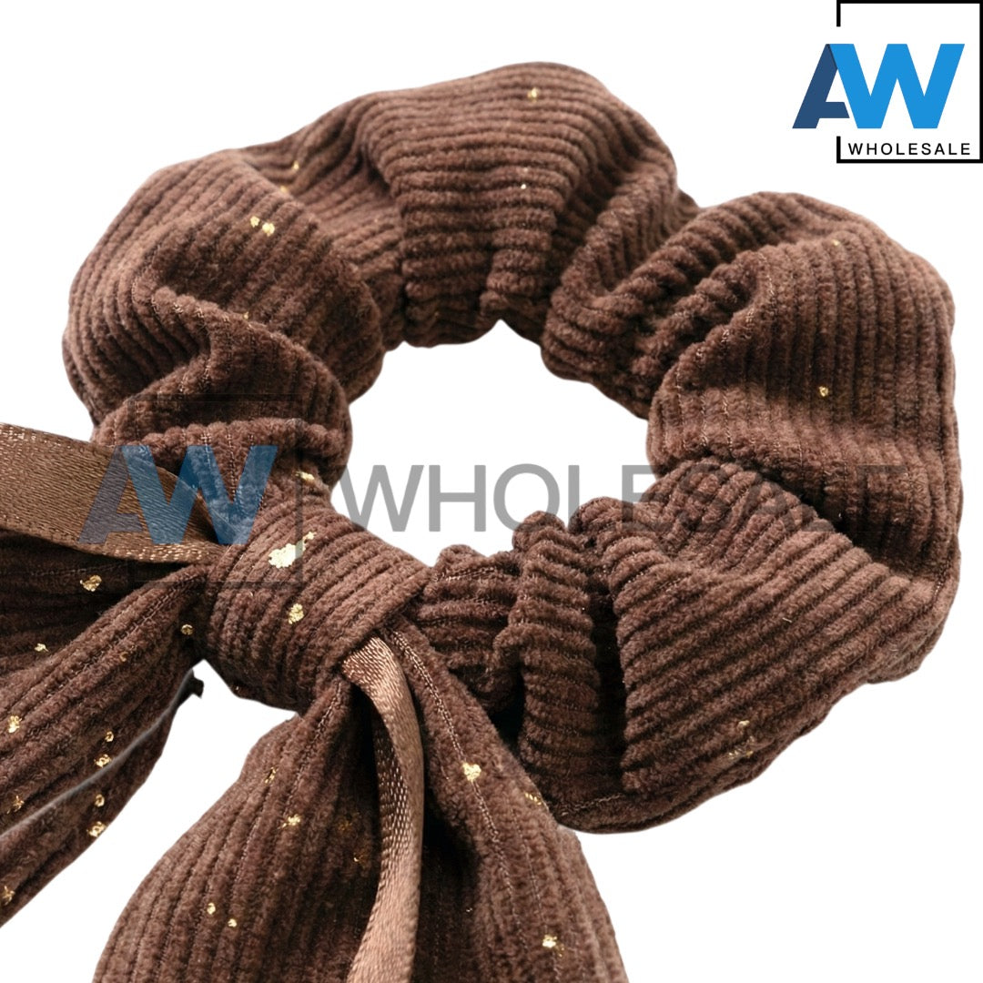 HPN-2568 (10 pcs) Double Pleated Scrunchies Hair Ties