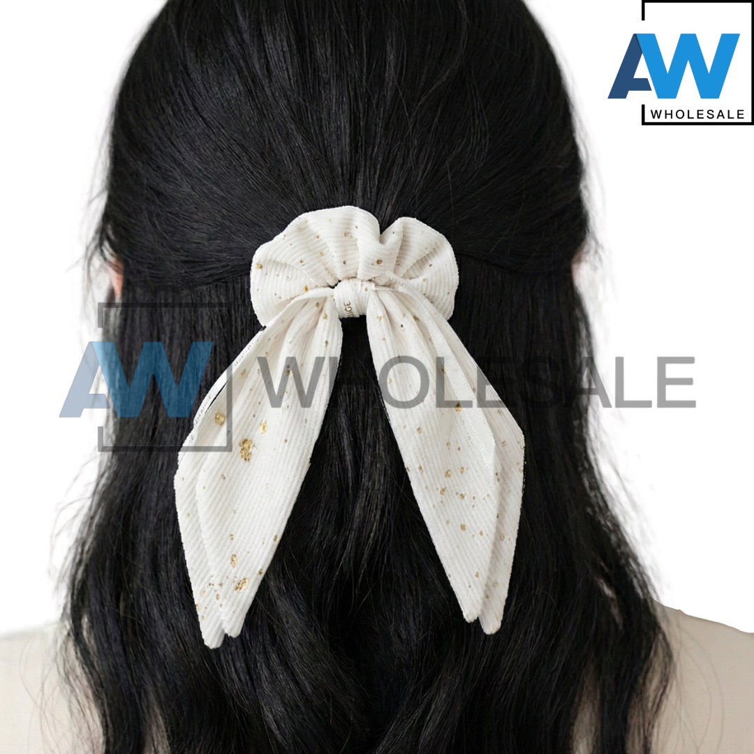 HPN-2568 (10 pcs) Double Pleated Scrunchies Hair Ties