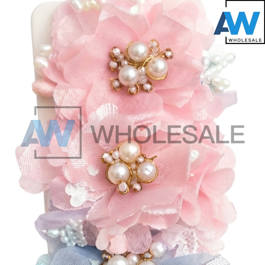 HPN-2583 (10 pcs) Rose Flower Hair Clips