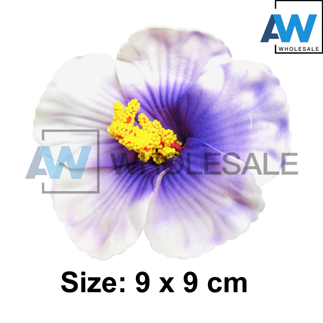 HPN-2593 (12 pcs) Hibiscus Flower Hair Clips